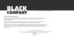 Desktop Screenshot of blackcompanystudios.co.uk